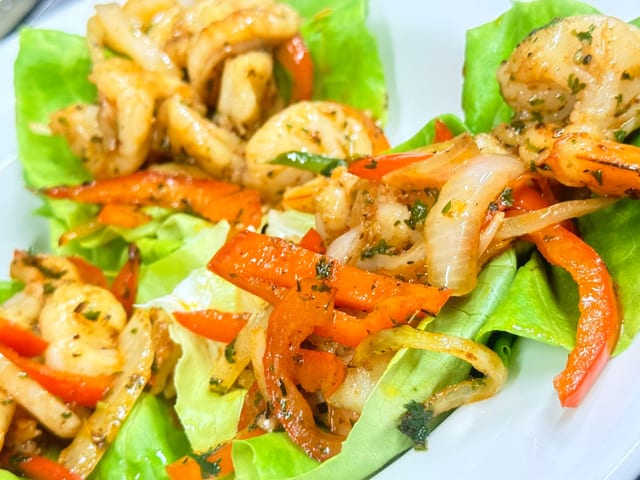Fajita Lettuce Wraps.