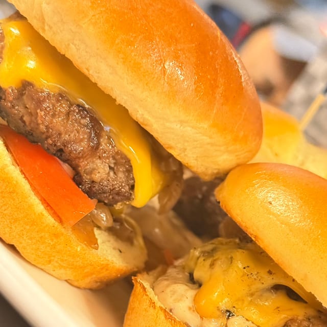 Cheese Burger Sliders.