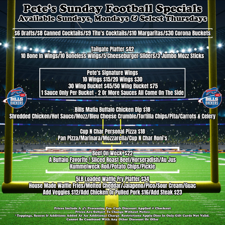 Football Is BACK @ Pete's !