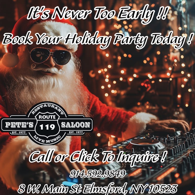 Holiday Parties at Pete's Saloon