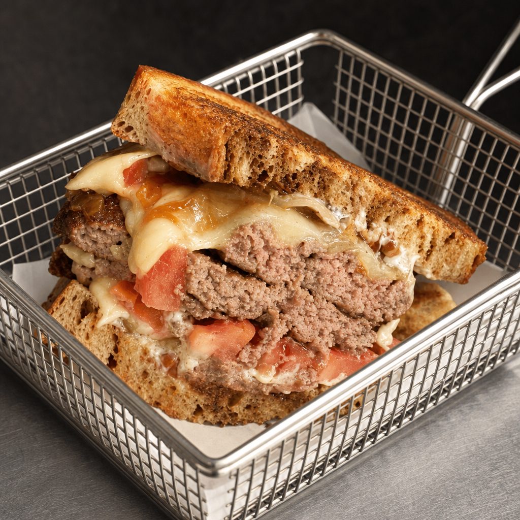 Double Truffle Smash Melt Burger.