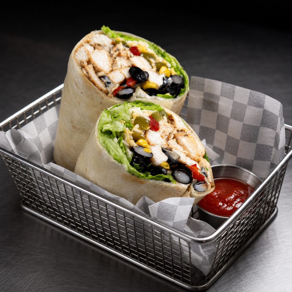 Santa Fe Chicken Wrap.