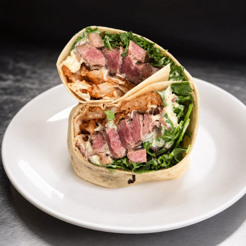 Cowboy Steak Wrap.