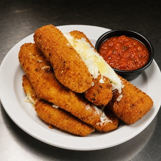 Homemade Jumbo Mozzarella Sticks