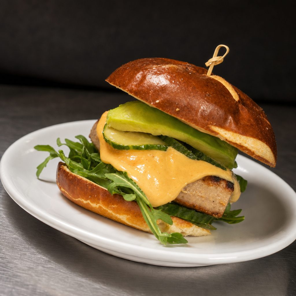 Ahi Club Burger.