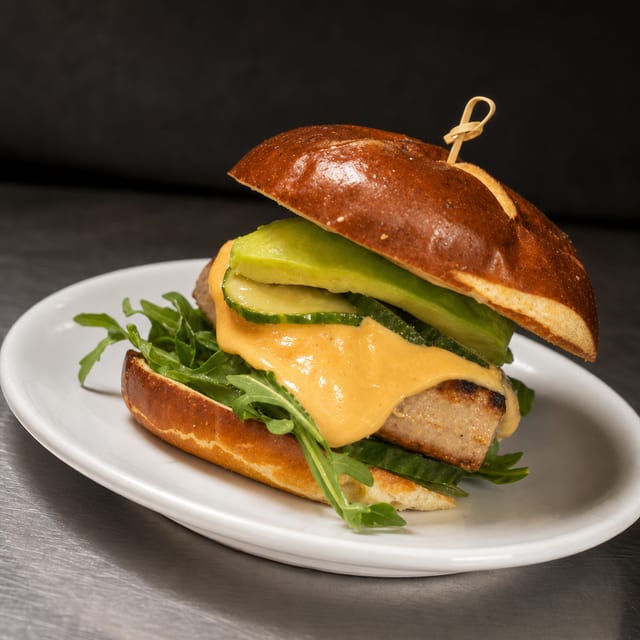 Ahi Club Burger.