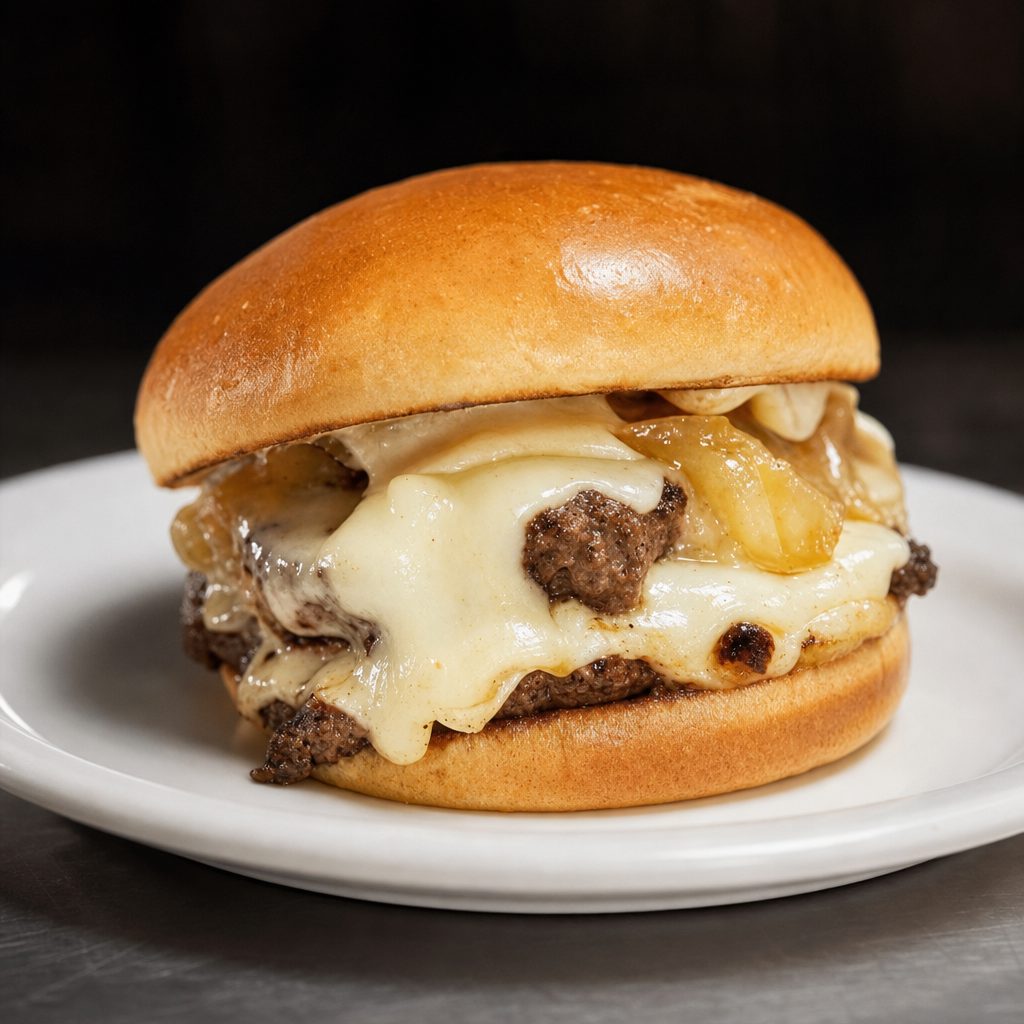 French Onion Double Smashburger.
