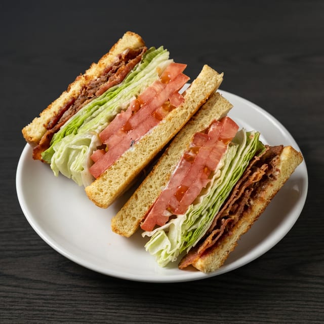 Grilled BLT Sandwich.