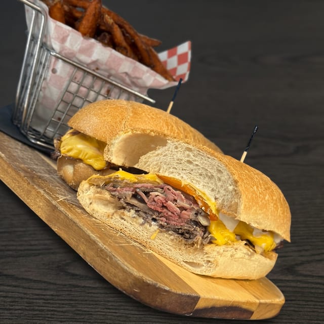 Prime Rib Cheesesteak.