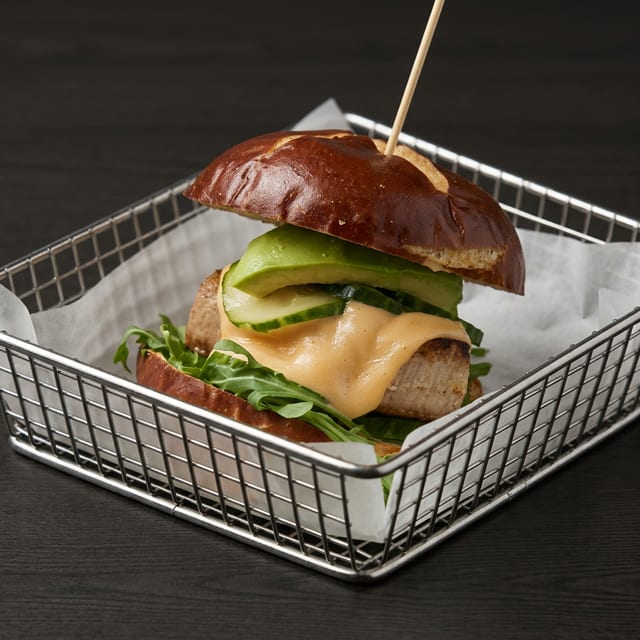 Ahi Club Burger.